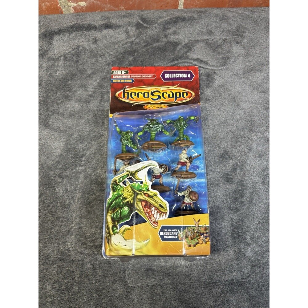 HEROSCAPE EXPANSION SET ZANAFOR'S DISCOVERY GREEKS AND VIPERS 2005 SEALED